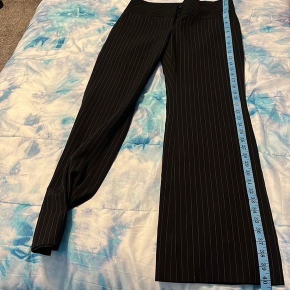 DKNYC Black Pinstripe Pants, High waist, wide leg, Size 2 - Picture 7 of 7